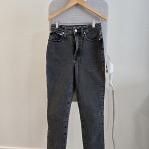 Madewell Women's Black Straight Leg Jeans